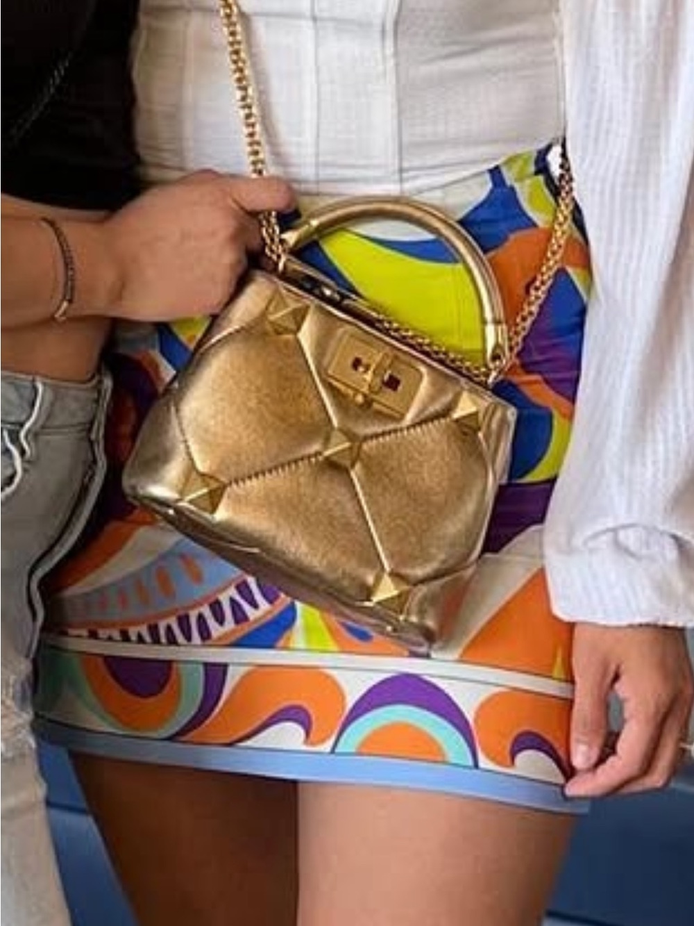 Valentino Roman Stud Mini Bag - Picture 11 of 13